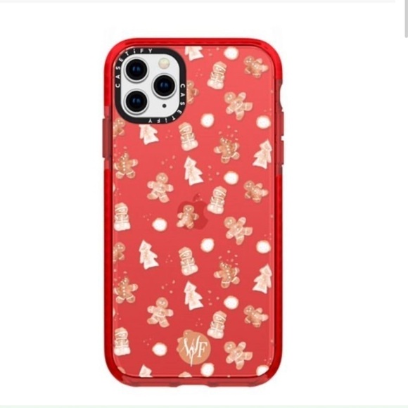 Casetify Accessories - Casetify Christmas Cookie Transparent Red Ultra Impact Case IPhone 11 Pro Max